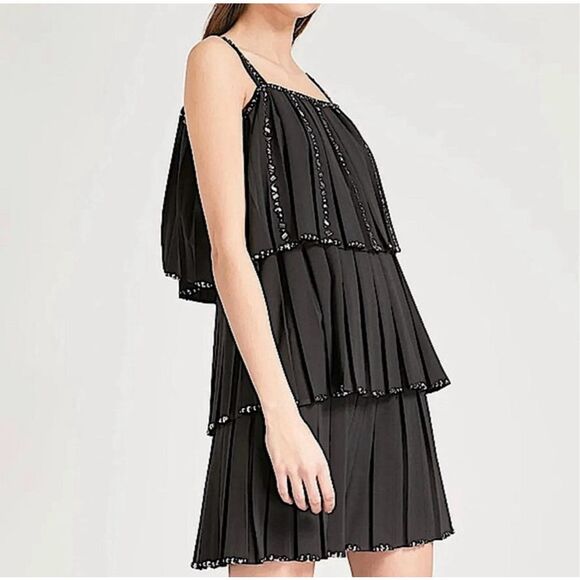 TED BAKER Cocktail Dress Meltea Sparkly Tiered Dress • NEW WITH TAGS • - Picture 1 of 11